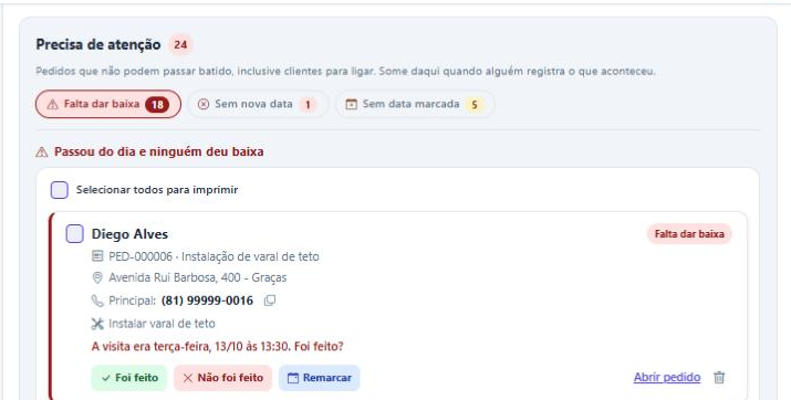 Coluna Precisa de atenção