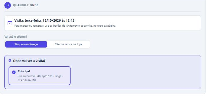 Passo Quando e onde na edição